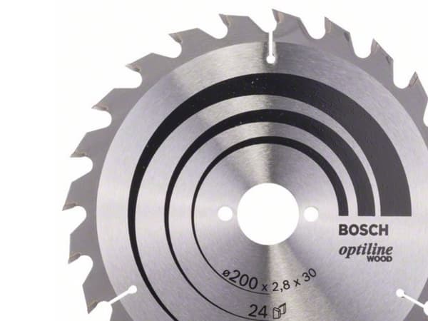 Bosch RUNDSAVKLINGE OPTILINE 200X2,8X30MM 24T