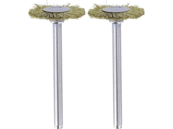 Dremel 535 - Kabelhjulbørste - 19 mm - lengde: 44 mm (en pakke 2) - for Dremel 200, 3000, 4000, 4200, 7700, 8100, 8200