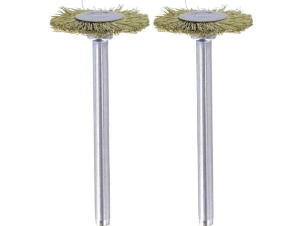 Dremel 535 - Kabelhjulbørste - 19 mm - lengde: 44 mm (en pakke 2) - for Dremel 200, 3000, 4000, 4200, 7700, 8100, 8200