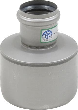 Blücher exec.overg.50-110mm - m.O-ring. AISI 316L.Syrefast stål