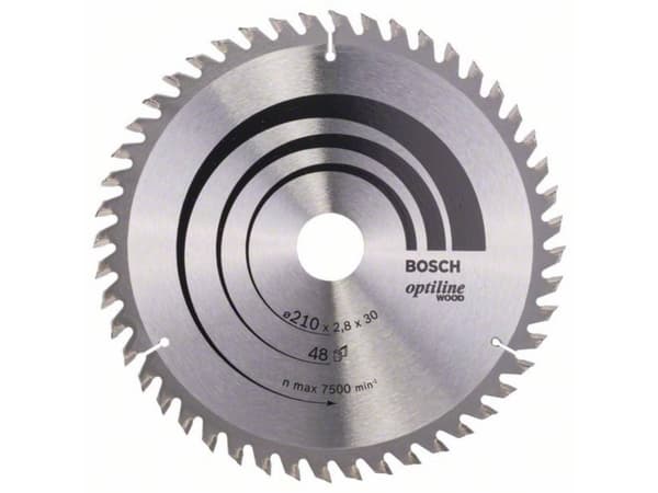 Bosch RUNDSAVKLINGE OPTILINE 210X2,8X30MM 48T