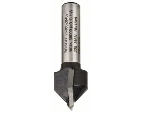Bosch V-NOTFRÆSER HM 8MM 90GR Ø16X15,7X45MM