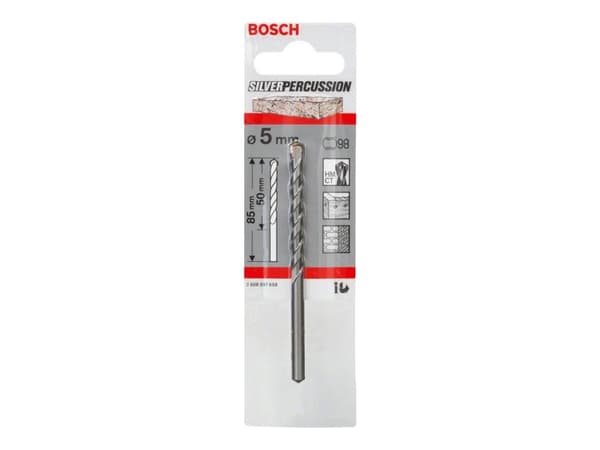 Bosch Silver Percussion CYL-3 - Borr - för betong, murverk, sten - 5 mm - cylindrical - längd: 85 mm