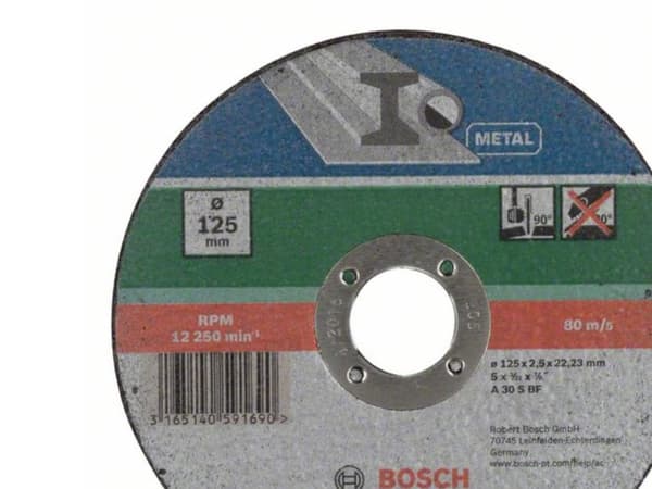 Bosch LEIKKAUSSAHA METALLI 125X2,5MM LIGE