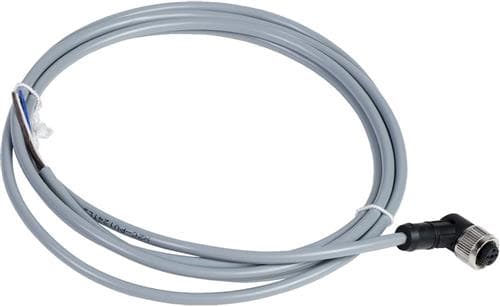 Følerkabel PVC M12 4-nastainen hun vinklet 2 metriä XZCPV1241L2