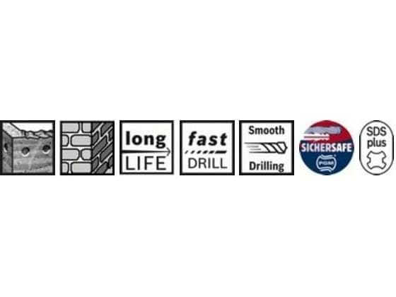 Bosch Accessories SDS-plus-5 2608597778 Hårdmetal Hammerbor 6.5 mm Samlet længde 210 mm SDS-Plus 1 stk