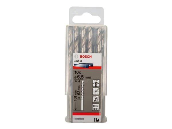 Bosch METALBOR HSS-G S 6,5X101MM 10 STK