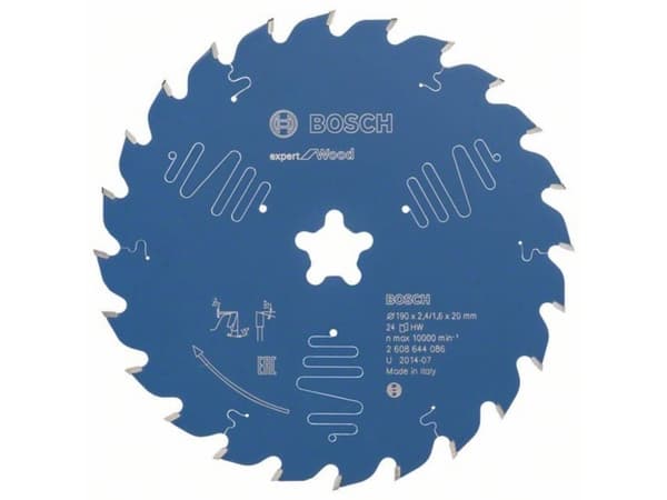 Bosch RUNDSAVKL 190XFASTFIXX2,4MM 24T EXP WOOD