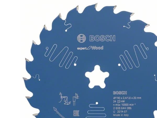 Bosch RUNDSAVKL 190XFASTFIXX2,4MM 24T EXP WOOD