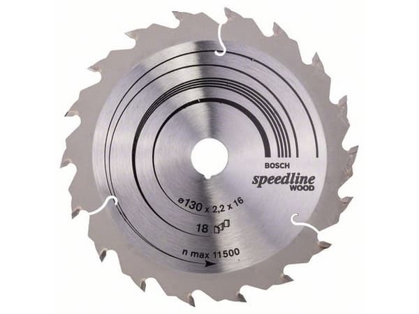 Bosch RUNDSAVKLINGE 130X16MM 18T SPEEDLINEWOOD
