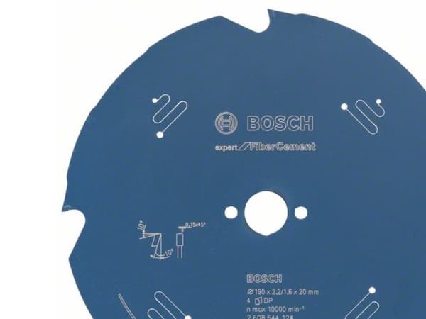 Bosch RUNDSAVKL 190X20X2,2MM 4T EXP FIBER CEME