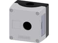 Pikkukuva 1 / 5: Siemens 3SU1801-0AA00-0AB1 Tomt hus 1 installationspunkt (L x B x K) 85 x 85 x 64 mm Tom Grå 1 stk