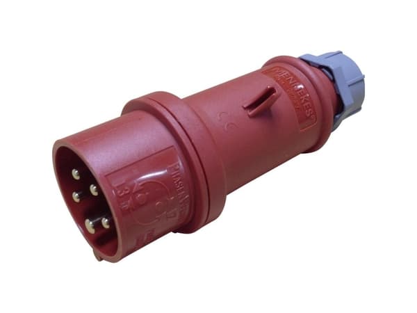 MENNEKES 3319A, Rak, 400 V, Röd, IP44, 1 styck