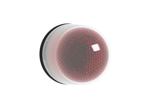 Signallampe Ø100 mm LED multifunktion med buzzer rød 100-230 VAC