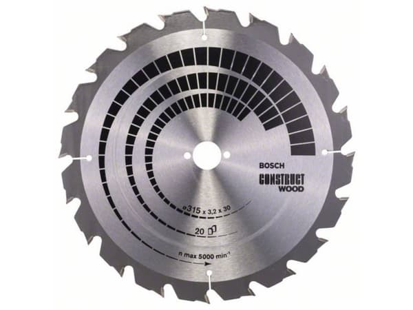Bosch RUNDSAVKLINGE CONSTWOOD 315X3,2X30MM 20T