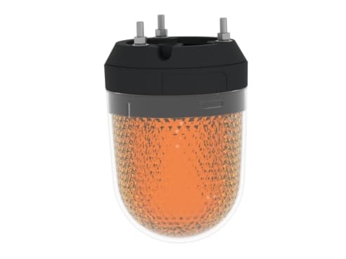 Merkkivalo Ø100 mm LED-monitoimilamppu ilman summeria oranssi 12-24 VDC 12-24 VDC