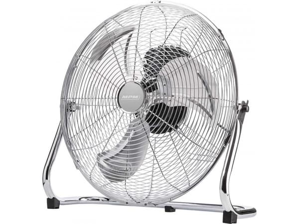MPM MWP-01, Kotitaloustuuletin ilman lapoja, Ruostumaton teräs, Lattia, 45 cm, 120°, AC