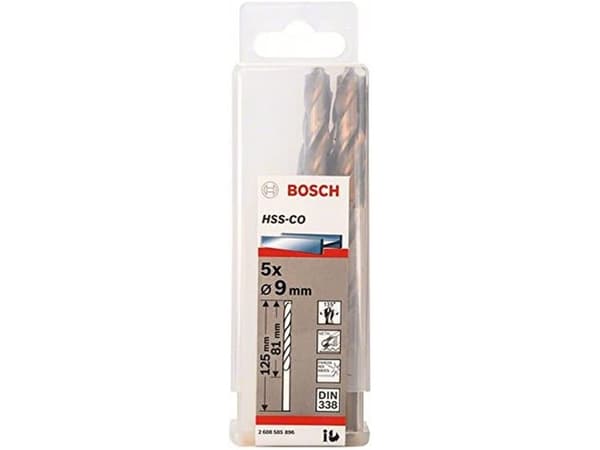 Bosch METALBOR HSS-CO S 9X125MM 5 STK