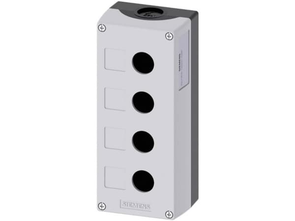 Siemens 3SU1804-0AA00-0AB1 Tyhjä kotelo 4 asennuspistettä (L x S x K) 194 x 85 x 64 mm Tyhjä Harmaa 1 kpl