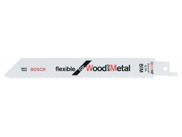 Bosch S 922 HF, Metall, Blad metall, Tre med spiker, 2,5 mm