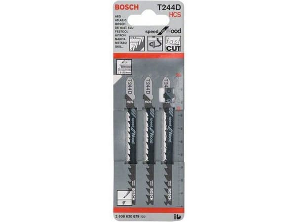 Bosch CHISEL BLADE T 244 D 3 stycken för trä