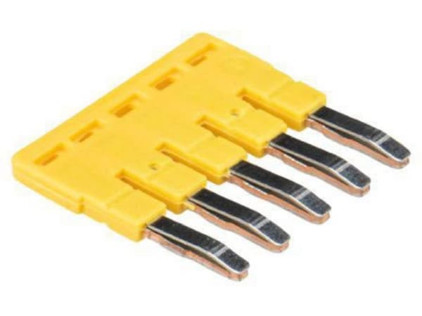 Wieland Electric IVBWKF 2.5 - 5, Jumperbar, 10 styck, Gul, 2,75 g, Tyskland
