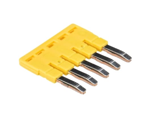 Wieland Electric IVBWKF 2.5 - 5, Jumperbar, 10 styck, Gul, 2,75 g, Tyskland