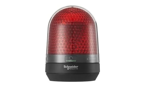 Signallampe Ø100 mm LED multifunktion uden buzzer rød 100-230 VAC