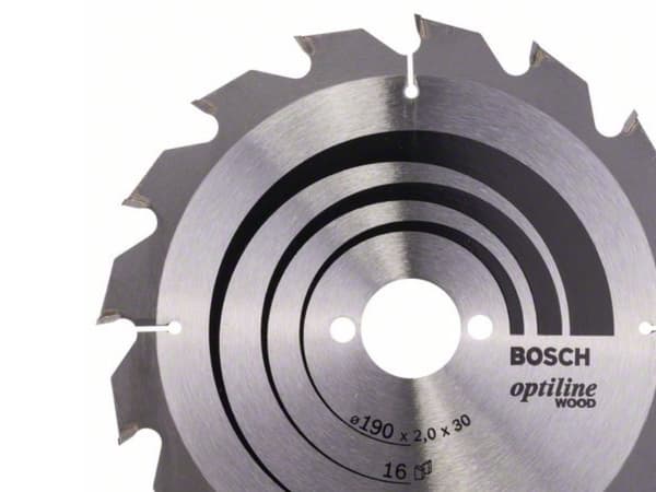 Bosch OPTILINE RUND RING Ø190X2,0X30MM 16T