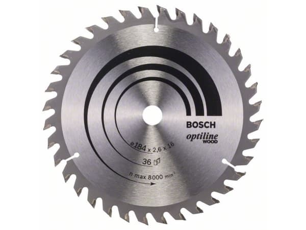 Bosch RUNDSAVKLINGE OPTILINE 184X2,6X16MM 36T