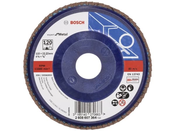 Bosch-tarvikkeet 2608607364 Lamelskiver Halkaisija 115 mm N/A 1 stk 1 stk