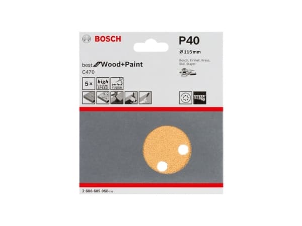 Bosch SLIBEBLAD EXC 125 8H BW K40 50 st