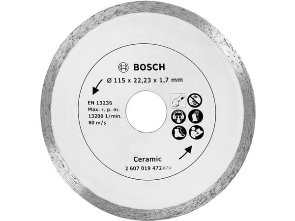Bosch - Skärskiva i diamant - för keramik - 115 mm - för UniversalGrind 18V-75