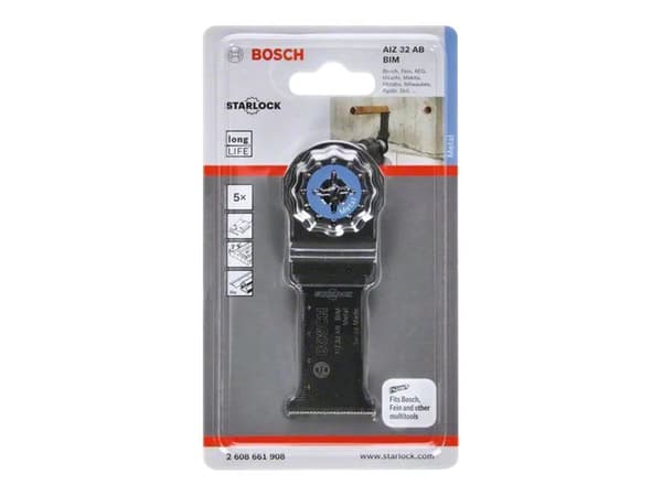 Bosch AIZ 32 AB - Nedsenket sagblad - for tre, metall, gypsum - 5 deler - Starlock - bredde: 32 mm
