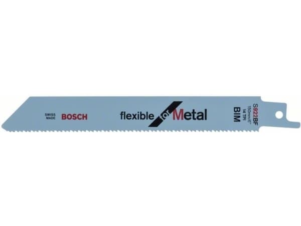 Bosch flexible for Metal S 922 BF - Sagblad - for rør, blikk, profiles - 100 deler - lengde: 150 mm - bredde: 19 mm