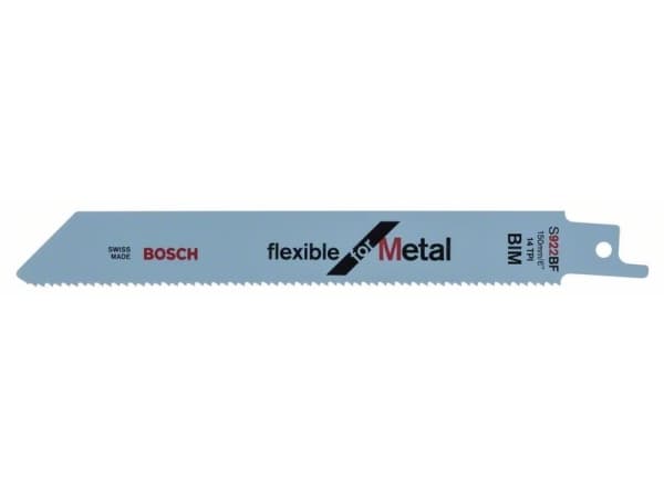 Bosch flexible for Metal S 922 BF - Sagblad - for rør, blikk, profiles - 100 deler - lengde: 150 mm - bredde: 19 mm