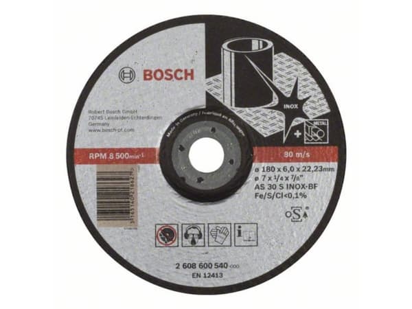 Bosch SLIBESKIVE 180X6MM INOX