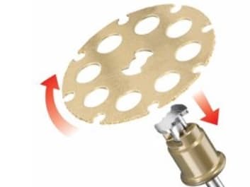 Dremel SC544, Metallkuttende skive, Tre, Silisiumkarbid, 35000 RPM, Dremel, 3,8 cm