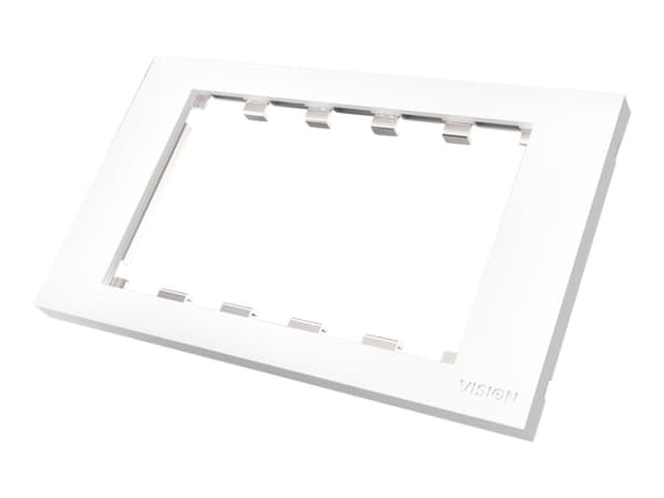 VISION TechConnect 3 2-Gang UK Surround - Skjermplate - hvit - 2 sett