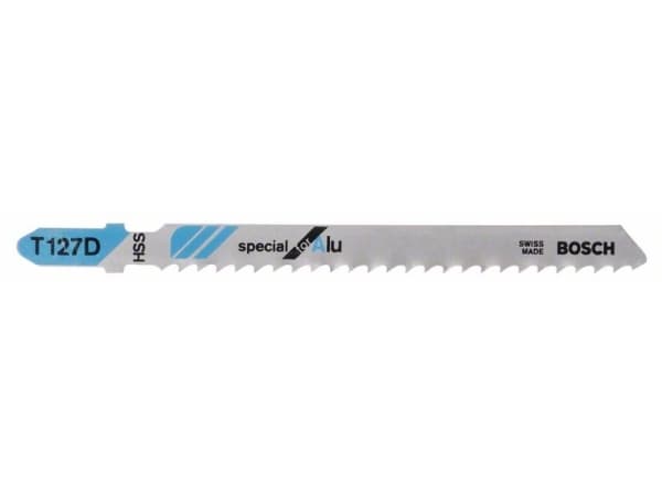 Bosch Special for Alu T 127 D - Sticksågblad - för aluminum, rör, bladmetall, epoxi, profiler, glassfiberförstärkt plast - 5 delar - T-skaft - längd: