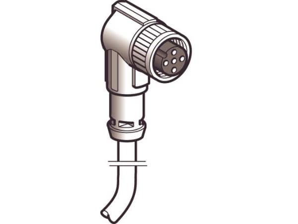 Schneider Electric XZCP1264L10, 10 m, M12, Hunkjønn, Sort, Polyuretan (PUR), -40 - 80 °C