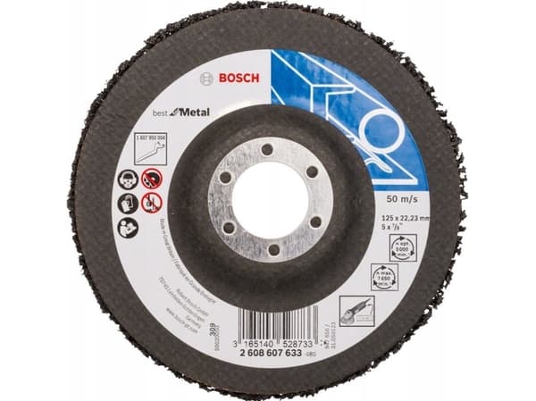 Disc for cleaning BOSCH, 125 mm, 22.23 mm, SiC 125 mm