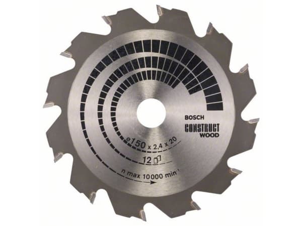Bosch RUNDSAVKL CONSTRUCT Ø150x2,4x20/16MM 12T 12T