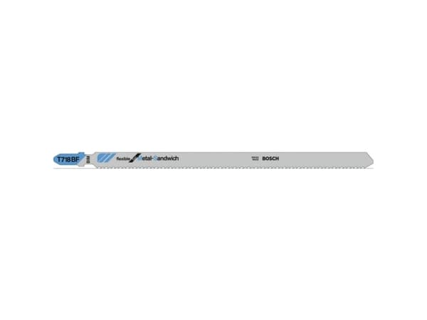 Bosch 2 608 636 335, Figursågblad, Smårgåsmaterial, Bimetall, Grå, 2 mm, 12 cm