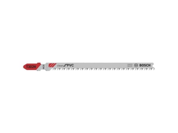 Bosch-tarvikkeet 2608667447 Stiksavsklinge T 302 H Clean for PVC 3 stk 3 stk