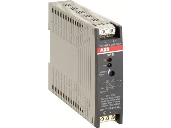 ABB CP-E 24/0.75, inomhus, 100 - 240 V, 47 / 63 hz, 18 W, 24 V, 0,75 A