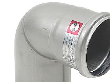 Blücher bøjn.87.5gr.75mm - m.O-ring AISI 316L.Syrefast stål