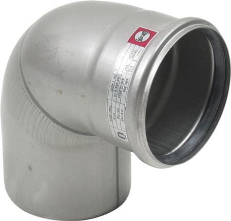 Blücher bøjn.87.5gr.75mm - m.O-ring AISI 316L.Syrefast stål