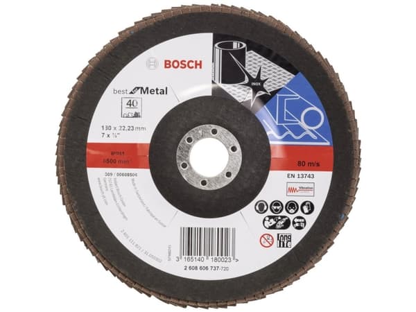 Bosch Listkowa tarcza szlifierska X571 Best for Metal 180 x 22,23mm (2608606737)