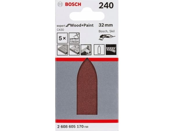 Bosch Bosch Bosch DELTA EW 32MM DELTA SLIBEBLADES K240 5 kpl